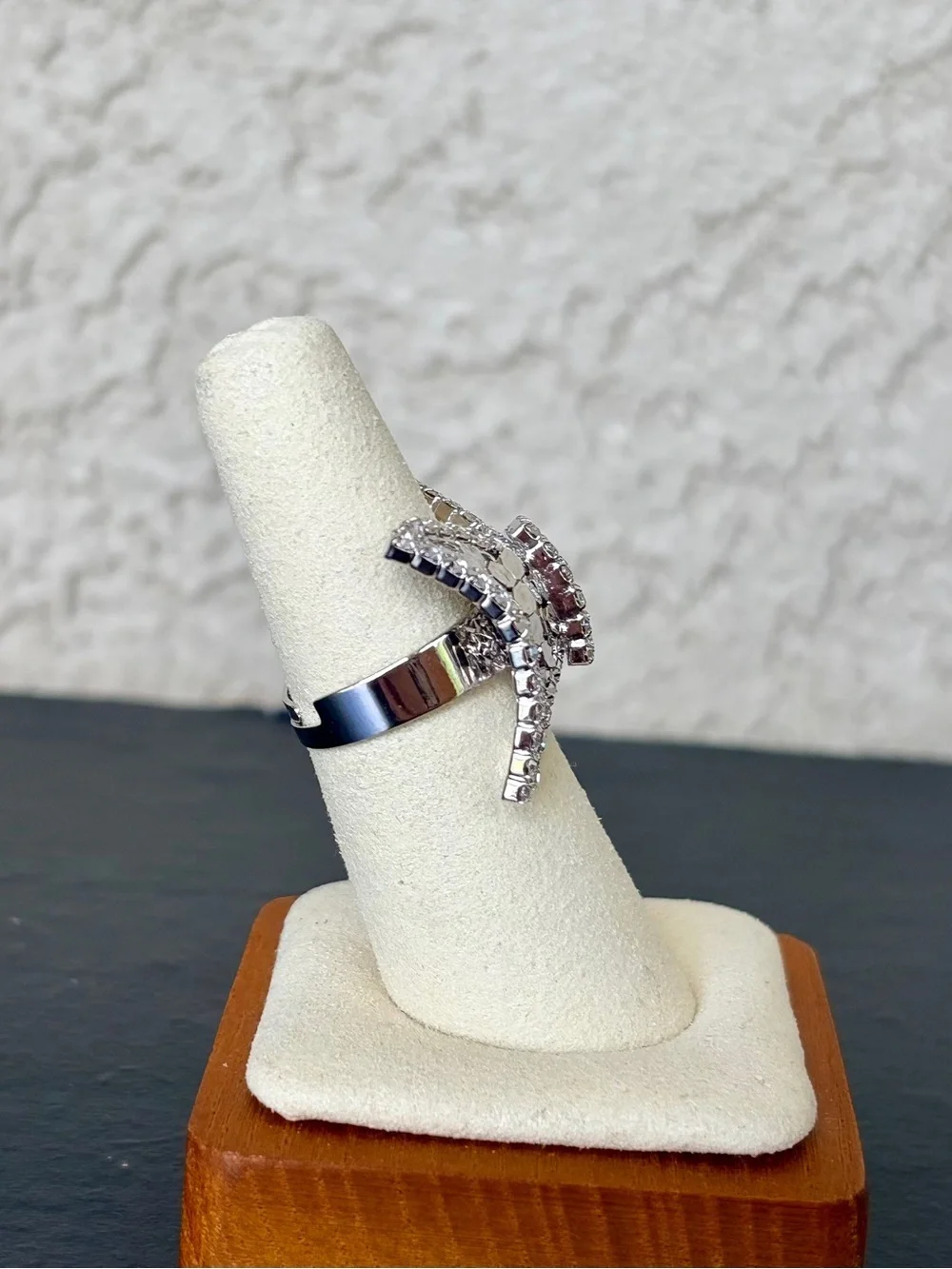 Silver Bow Statement Ring